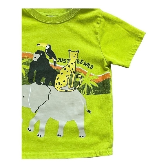 GARANIMALS basic casual play graphic design mustard T-shirt round neck Boy 3T - Picture 5 of 8